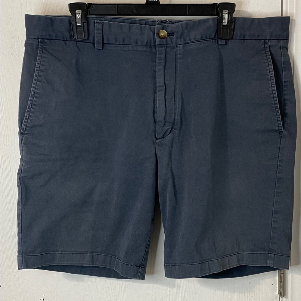 Vineyard Vines Breaker Shorts Men 38 Navy Chino Preppy Cotton Stretch Golf Walk